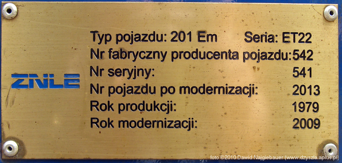 ET22-2013 - tabliczka