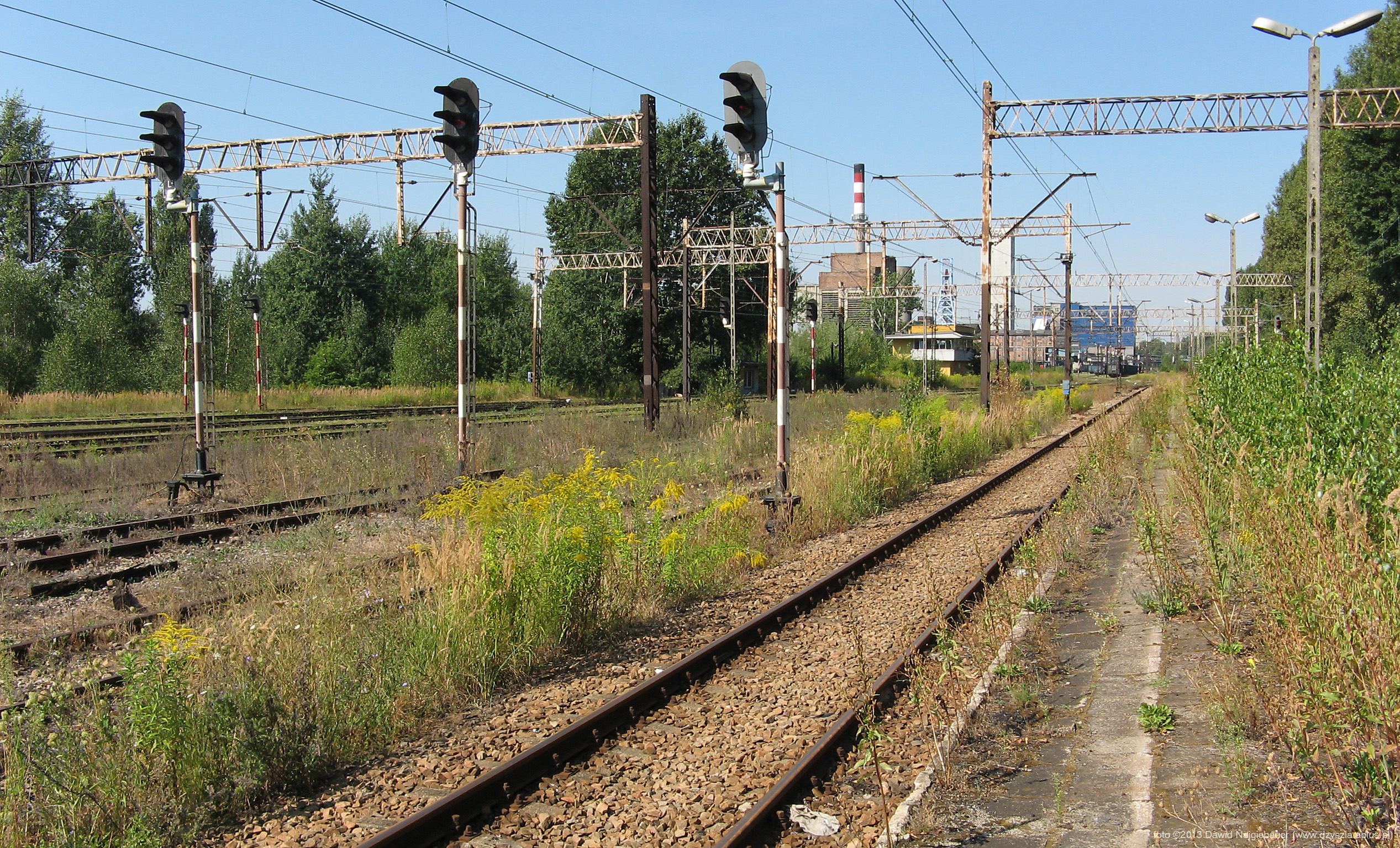 Stacja w Knurowie - widok w kier. zachodnim