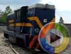 Jazda manewrowa lokomotywy Lxd2 -332 po stacji w Pińczowie